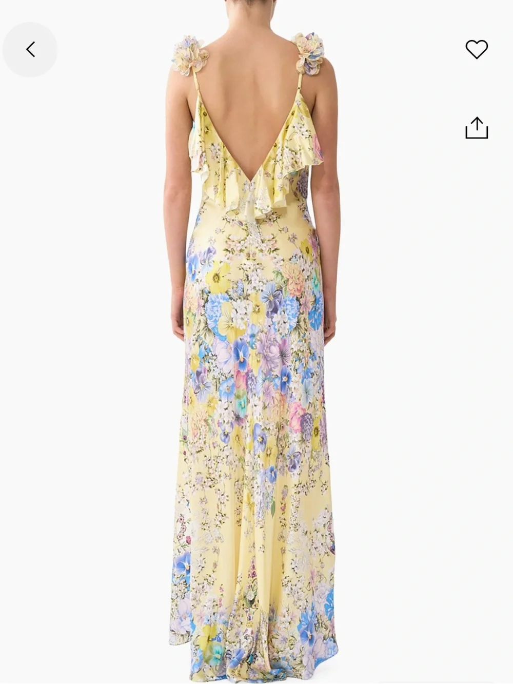 Camilla Floral Silk Slip Maxi